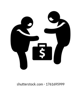 bribery  icon or logo isolated sign symbol vector illustration - high quality black style vector icons
