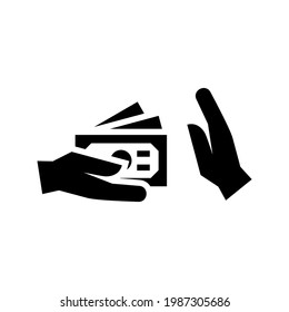 bribery icon or logo isolated sign symbol vector illustration - high quality black style vector icons

