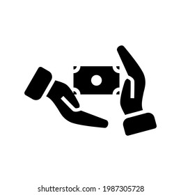 icono de soborno o logotipo símbolo de signo aislado ilustración vectorial - iconos vectoriales de estilo negro de alta calidad
