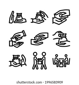 bribery icon or logo isolated sign symbol vector illustration - Collection of high quality black style vector icons
