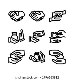 bribery icon or logo isolated sign symbol vector illustration - Collection of high quality black style vector icons
