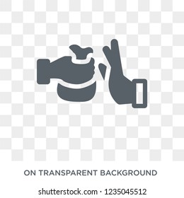 Bribery icon. Trendy flat vector Bribery icon on transparent background from law and justice collection. 