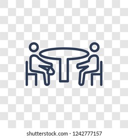 Bribery icon. Trendy linear Bribery logo concept on transparent background from law and justice collection