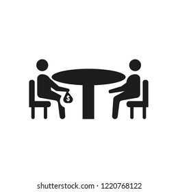 Bribery icon. Trendy Bribery logo concept on white background from law and justice collection. Suitable for use on web apps, mobile apps and print media.