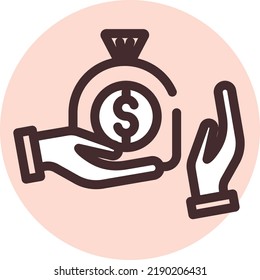 Ley de soborno, ilustración, vector de fondo blanco.
