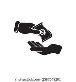 Bribery logo icon symbol vector template illustration design.