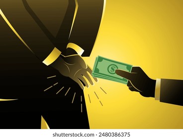 Sobornos, dar dinero desde atrás, transacciones ocultas
