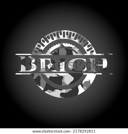 Brich on grey camo pattern 