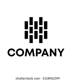 Brick abstract sign logo template