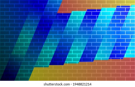 fondo de ladrillo con arcos y diagonales