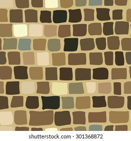 brick background in brown color. seamless texture