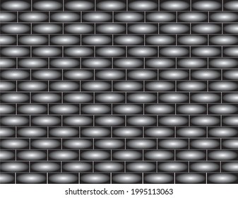The brick background is combined with the industrial concept by giving it a black color with a white gradient pattern, suitable for wallpaper