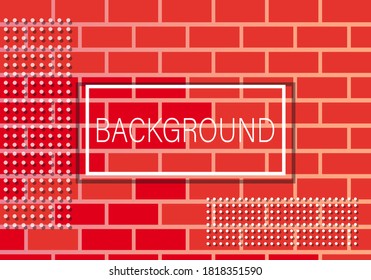 Brick background graphic vector illustration