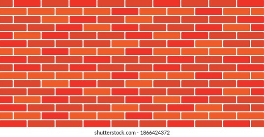 
Brick background in vector. Brick wall decor element.