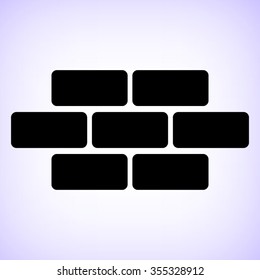 brick -  black vector icon