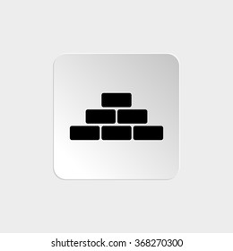 brick -  black vector icon
