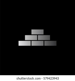 brick -  black vector icon