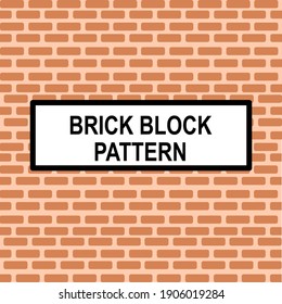 Brick block background pattern and free space