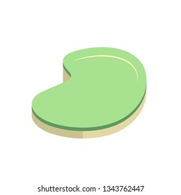 Brick or block vector icon design. That stone, rock or concrete for landscape by paving in outdoor, park, yard or garden to create pavement floor, path, walkway or pathway. Also for sidewalk or road.
