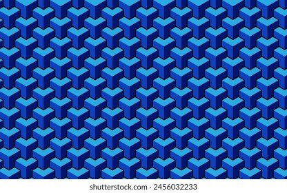 brick blue color seamless pattern 