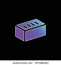 Brick blue gradient vector icon