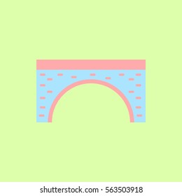 Brick Bridge Arch Architecture Building Monument vector illustration
