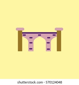 Brick Bridge Arch Architecture Building Monument vector illustration
