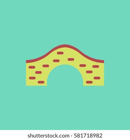 Brick Bridge Arch Architecture Building Monument vector illustration