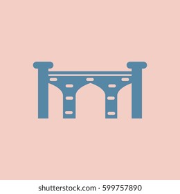 Brick Bridge Arch Architecture Building Monument vector illustration