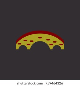 Brick Bridge Arch Architecture Building Monument vector illustration