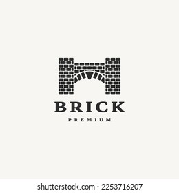 brick bridge logo design illustration