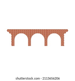 Brick bridge logo vector ilustration design