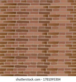 Brick brown wallpaper vintage texture  or Grunge stonewall