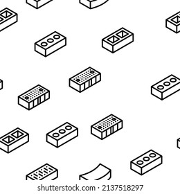 Ladrillo Para Construcción Vector De Construcción Modelo Sin Maravilla Ilustración De Línea Delgada