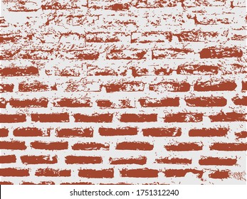 Brick and Cement background grunge texture wallpaper in vector