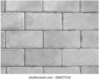 Brick Of Cement (cement Block) Vector.