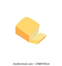 brick cheese colored icon. Signs and symbols can be used for web, logo, mobile app, UI, UX