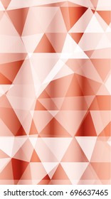 brick Color triangle Polygonal Background. Vector illustration