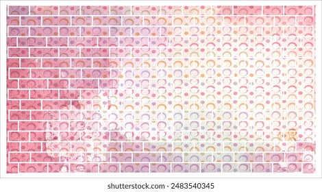 Diseño de color de ladrillo Patrón Diseño sin costuras Diseño de Fondo de pantalla Arte imprimible