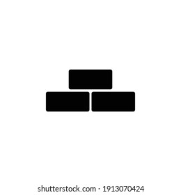 brick construction icon vector sign symbol isolated
