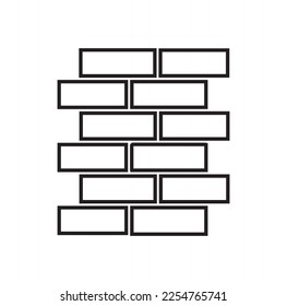 brick construction icon,brick work icon vector isolated on background