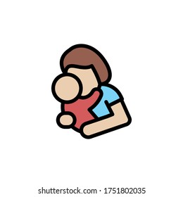 Brick constructor icon. Simple line, outline vector elements of Children's day icons for ui and ux, website or mobile application