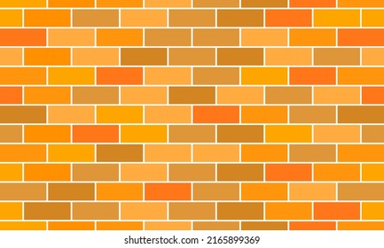 Brick-verschiedene Schattierungen Wand einfachen Hintergrund. Nahtloses Muster