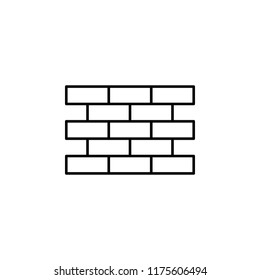 brick. Element of construction icon for mobile concept and web apps. Thin line brick can be used for web and mobile