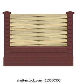 Brick fence