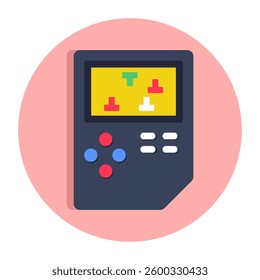 Brick game icon, editable vector