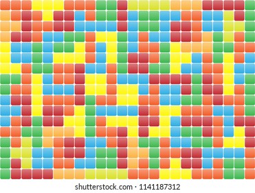brick game puzzle background vector eps 10