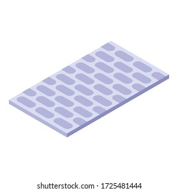 Brick garden icon. Isometric of brick garden vector icon for web design isolated on white background