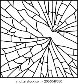 brick glass black and white illustration