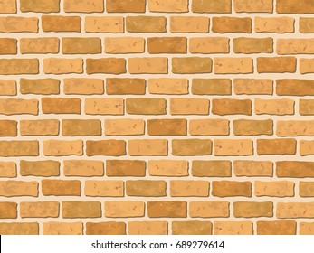 Brick grunge wall vector background